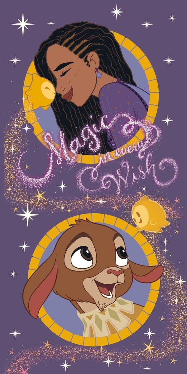 Disney Kívánság Magic badhandduk, strandhandduk 70x140 cm