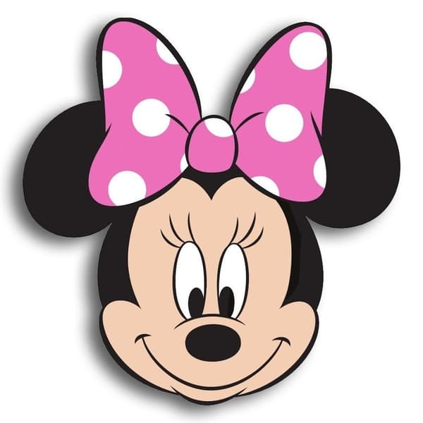 Minnie Mouse 3D prydnadskudde i velour 35 cm - Disney