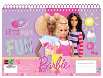 Barbie Happy Thoughts A4 spiral skissblock, 30 ark
