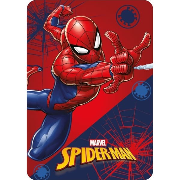 Spiderman Strike fleecefilt 100x140 cm