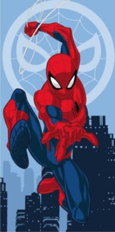 Spiderman badhandduk, strandhandduk 70x140 cm