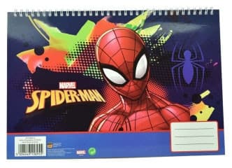 Spiderman A4 spiralblock med 30 ark, Splotch design