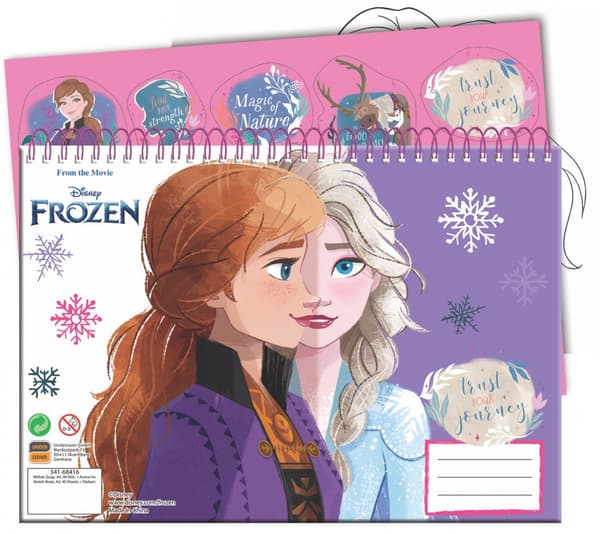 Disney Frost Det tillsammans A/4 spiralritblock med 40 sidor och klistermärken
