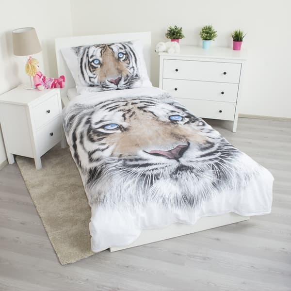 Tigersängkläder, överdrag 140×200 cm, 70×90 cm