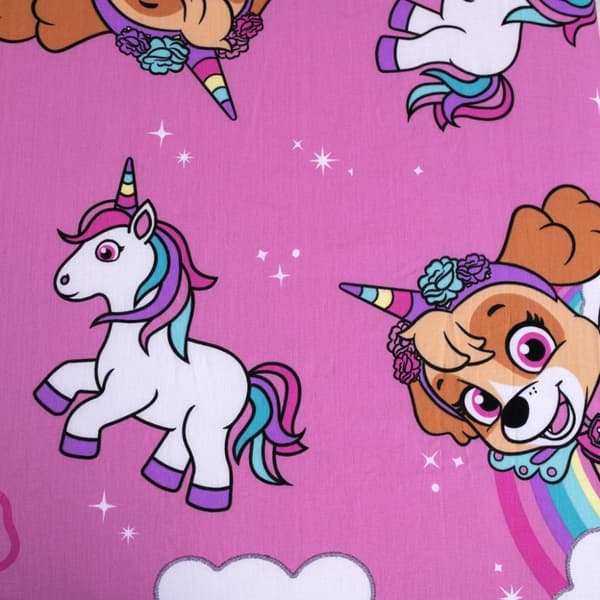 Paw Patrol Unicorn Dreams påslakan 90x200 cm