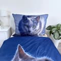 Miniatyrbild 3 av 5: Duvet Cover Cat Dark 140×200 cm, Mikrofiber 70x90 cm