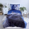 Miniatyrbild 2 av 5: Duvet Cover Cat Dark 140×200 cm, Mikrofiber 70x90 cm