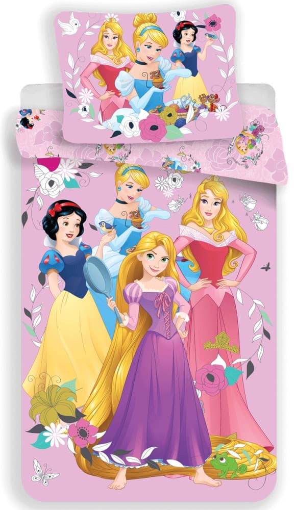 Disney Princess sängkläder set 140×200 cm, 70×90 cm