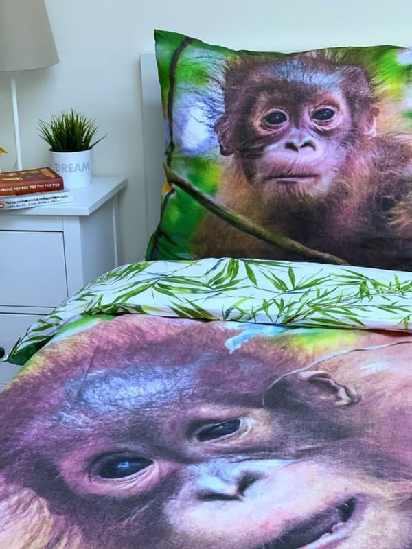 Orangutang sängöverkast 140×200 cm, 70×90 cm