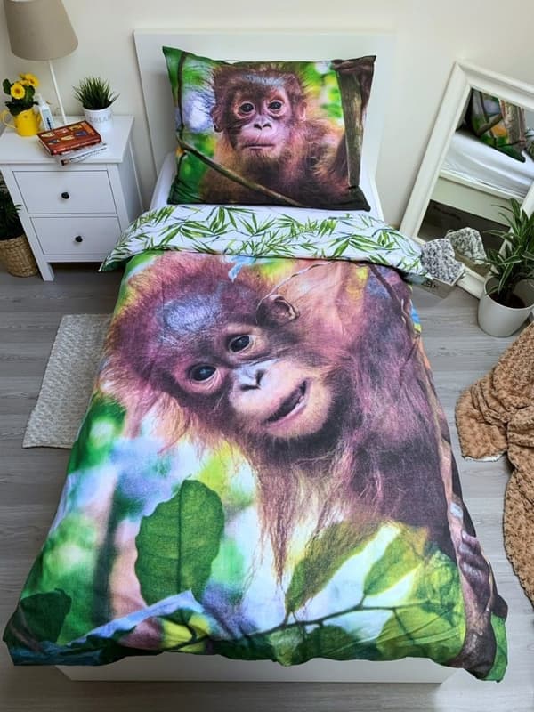 Orangutang sängöverkast 140×200 cm, 70×90 cm