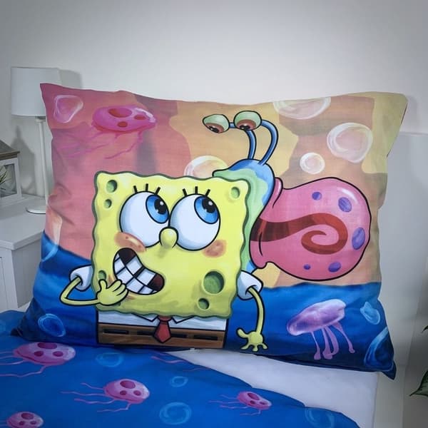 SpongeBob Partytäcke 140×200 cm och 70×90 cm mikrofiber