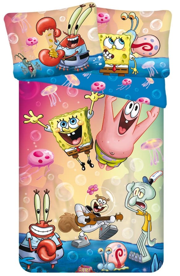 SpongeBob Partytäcke 140×200 cm och 70×90 cm mikrofiber