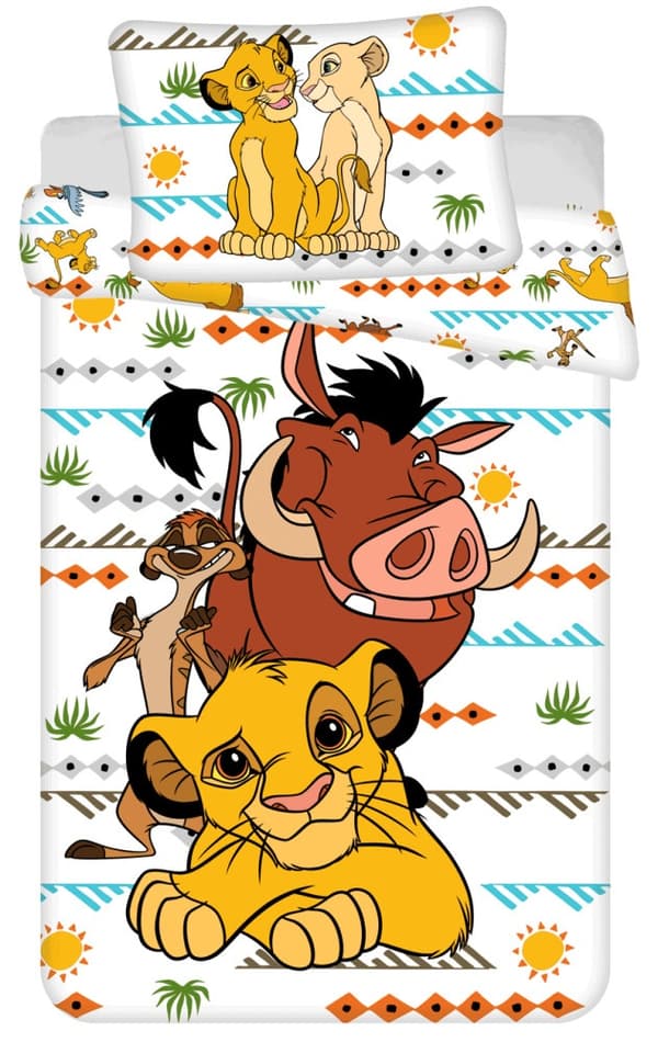 Disney Lejonkungen sängset Afrika 140×200 cm, 70×90 cm