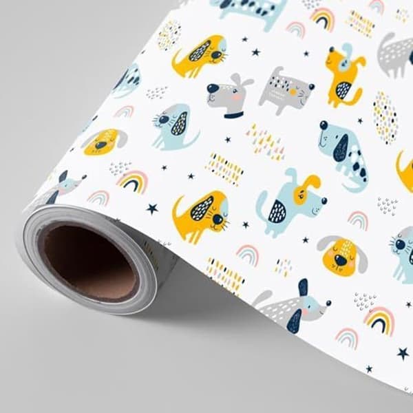 Presentpapper - PRYSE - Rulle 62 cm - 95 m - Flerfärgad - För barn