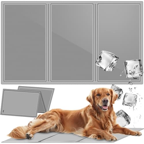 Kylmatta för Hund & Katt - Kyldyna som svalkar 90x50cm Grå