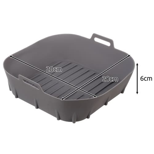 Airfryer Silikonform 20x20x6cm - Korg till luftfritös