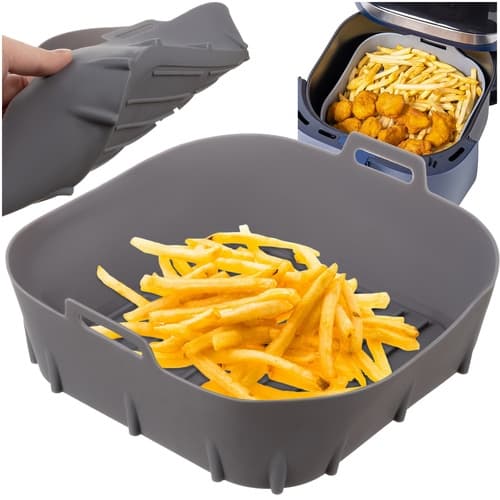 Airfryer Silikonform 20x20x6cm - Korg till luftfritös