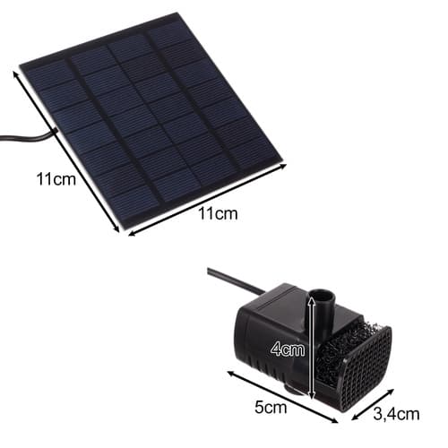 Fontän / Solcellsfontän - Vattenfontän med solcell