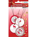 Miniatyrbild 1 av 2: Pendentiv - HERMA - 3D - Rund - Röd/Silver - Julklapp