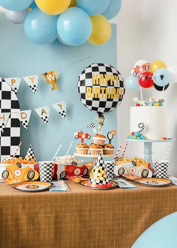 Muffinsdekorationer Bilar 12cm