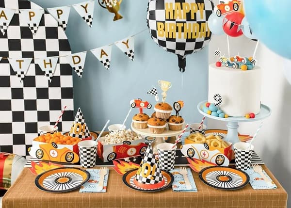 Muffinsdekorationer Bilar 12cm