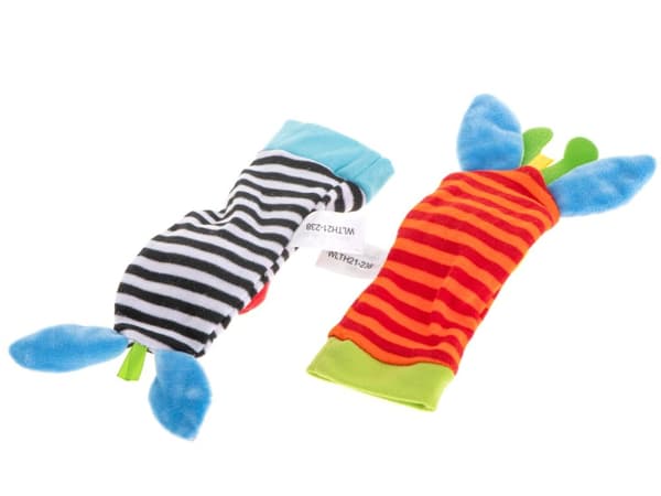 Skallra leksaksfotsockor 2 st.