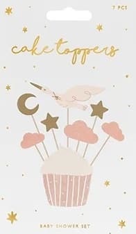 Dekorationer till muffinsformar - Stork 11cm-12cm 7 stycken