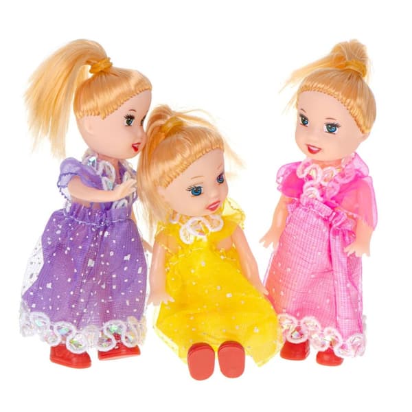 Dockor dockor till dockhus set om 3 st 10 cm
