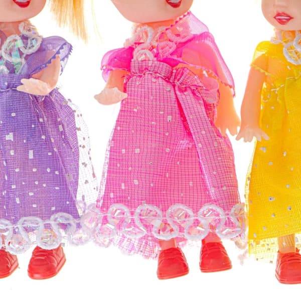 Dockor dockor till dockhus set om 3 st 10 cm