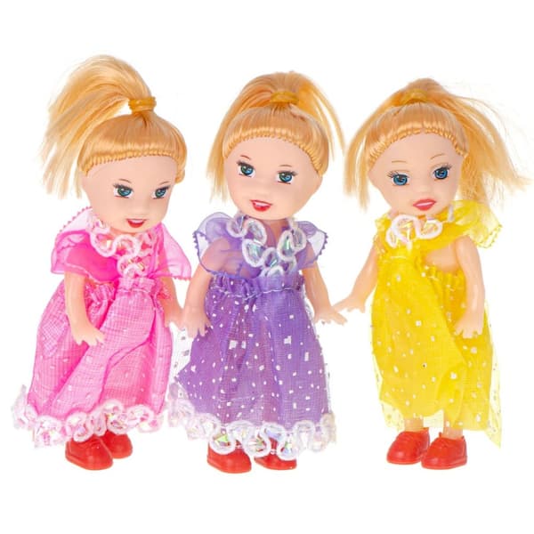 Dockor dockor till dockhus set om 3 st 10 cm