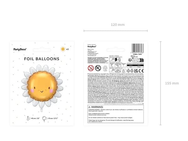 Folieballong Sol 70cm