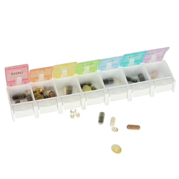 Weekly pill organizer container 7 dagar EN