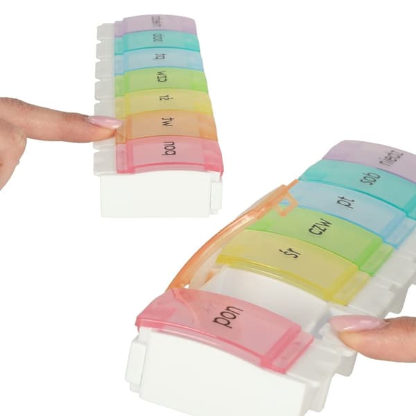 Weekly pill organizer container 7 dagar EN