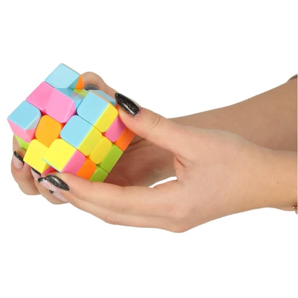 Pusselspel Pusselkub 3x3 neon 5,65 cm