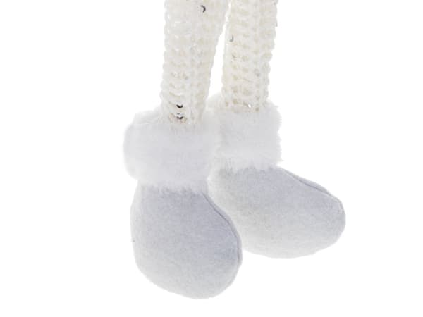 Jultomte med skägg vit 47 cm
