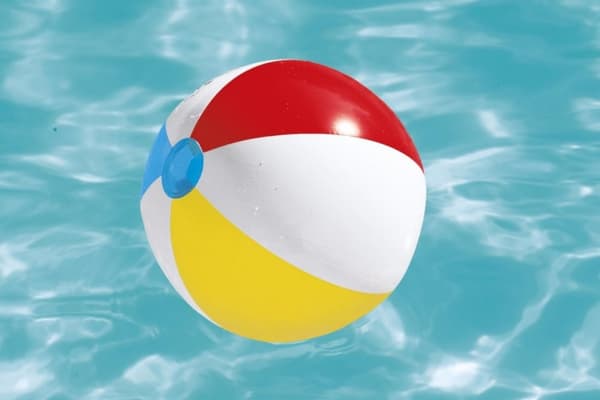 Uppblåsbar boll i strandfärg 51 cm