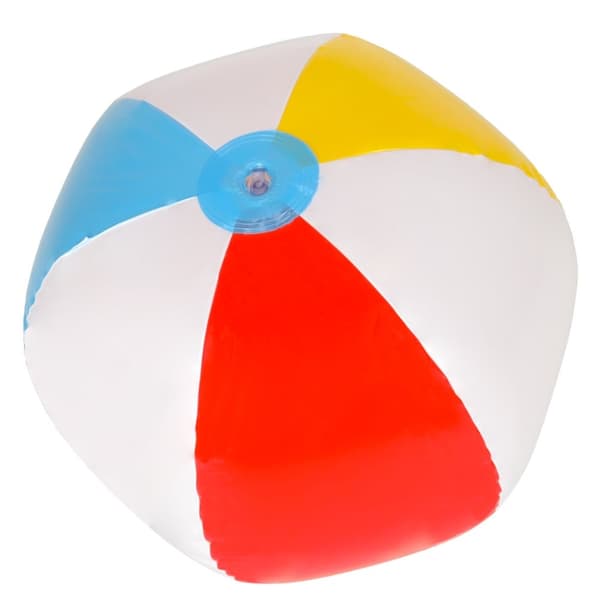Uppblåsbar boll i strandfärg 51 cm