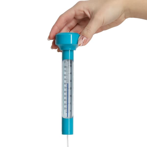 Simbassängtermometer flottör