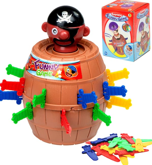 Mad Pirate-arkadspel med fat Stab the Pirate 9 x 9 x 12,5 cm