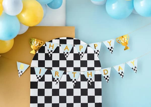 Grattis på födelsedagen-muggbanderoll 2,5 m
