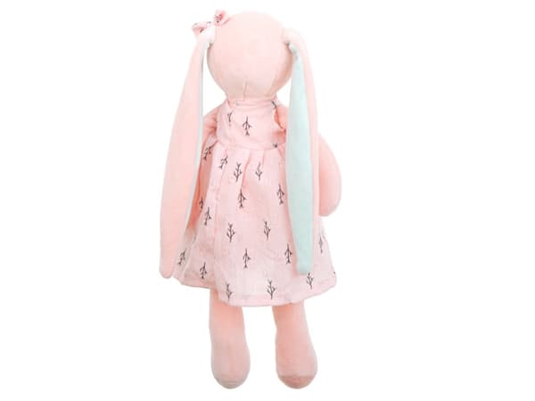 Plyschkanin maskot rosa 35cm