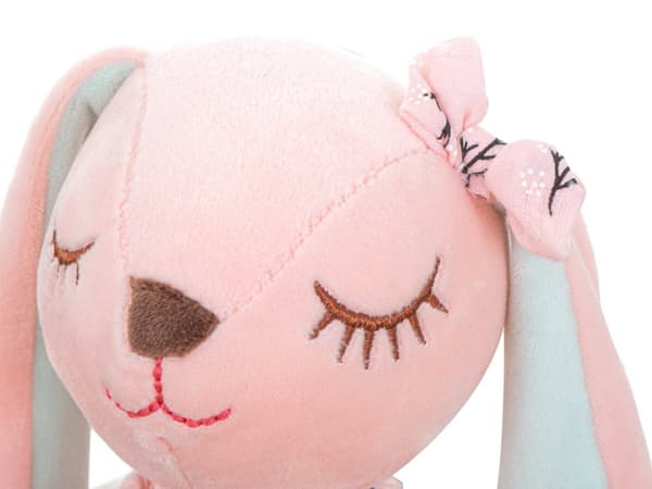 Plyschkanin maskot rosa 35cm