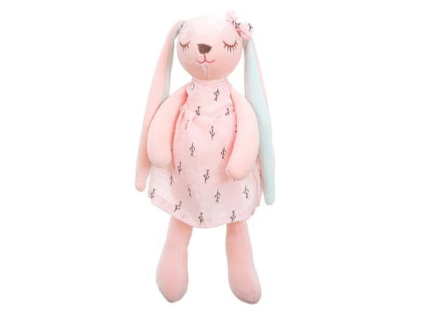 Plyschkanin maskot rosa 35cm