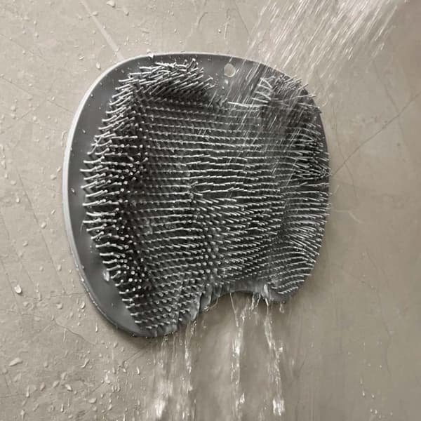 Silikon ryggfotmassage grå bricka