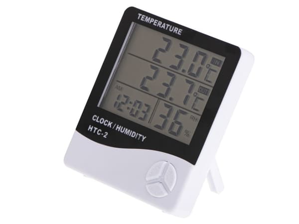 Hygrometer Termometer Fuktighetsklocka HTC-2