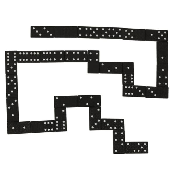 Trä domino familjespel + låda