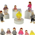 Miniatyrbild 1 av 6: Dockor dockor till dockhusfamiljen 6 st.