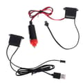 Miniatyrbilde 3 av 7: LED-stämningsbelysning för bil / bil USB / 12V-tejp 5m vit