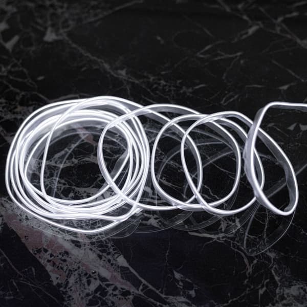LED-stämningsbelysning för bil / bil USB / 12V-tejp 5m vit