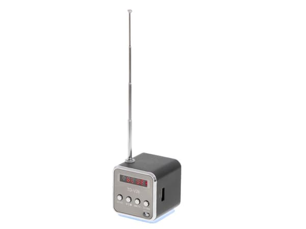Uppladdningsbar bärbar radio med Bluetooth LCD-högtalare TD-V26